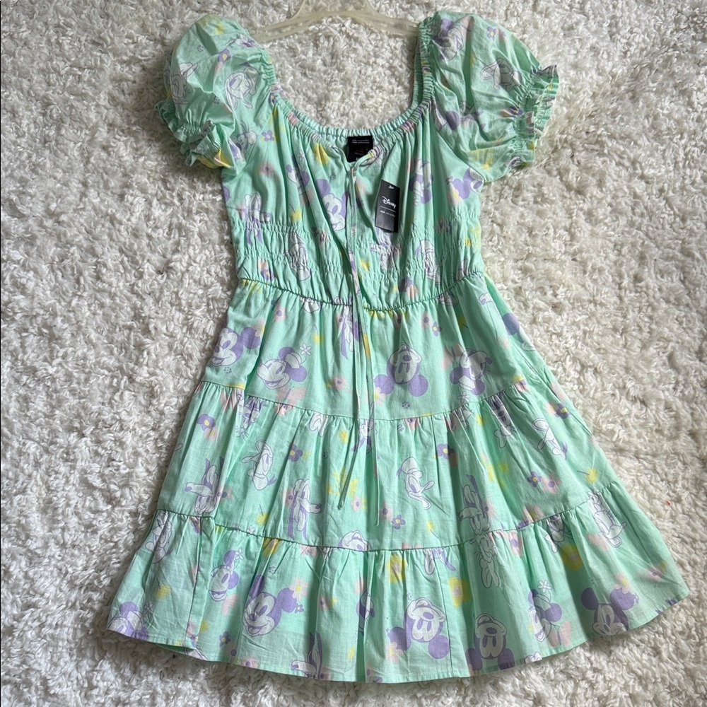 Her Universe Mint Green Disney Spring Print Dress